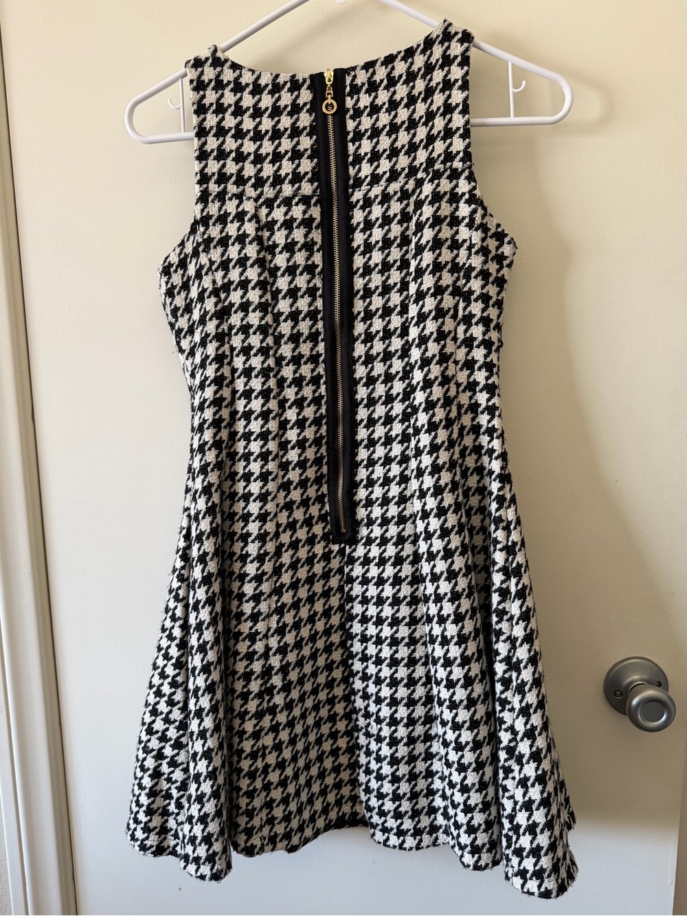 Hannah Banana Girls Houndstooth Bow Dress, 14 - Picture 4 of 11